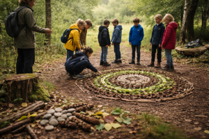 Kunst i naturen med klassen: sådan får du ro på turen og gang i snakken