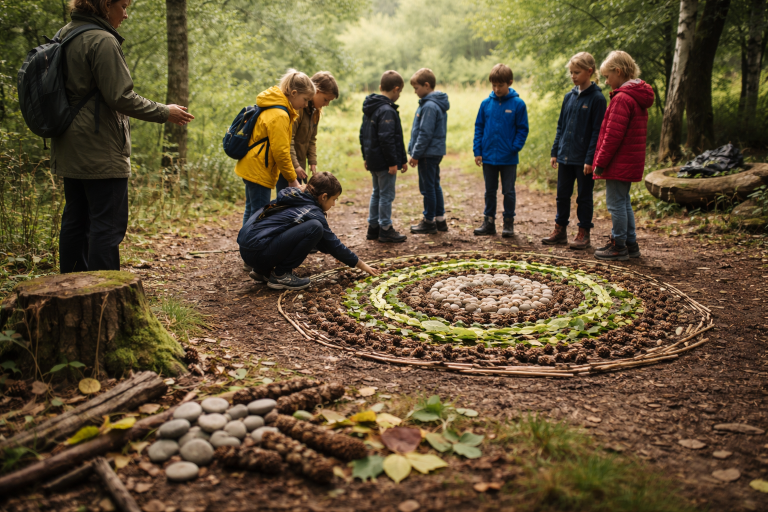 Kunst i naturen med klassen: sådan får du ro på turen og gang i snakken