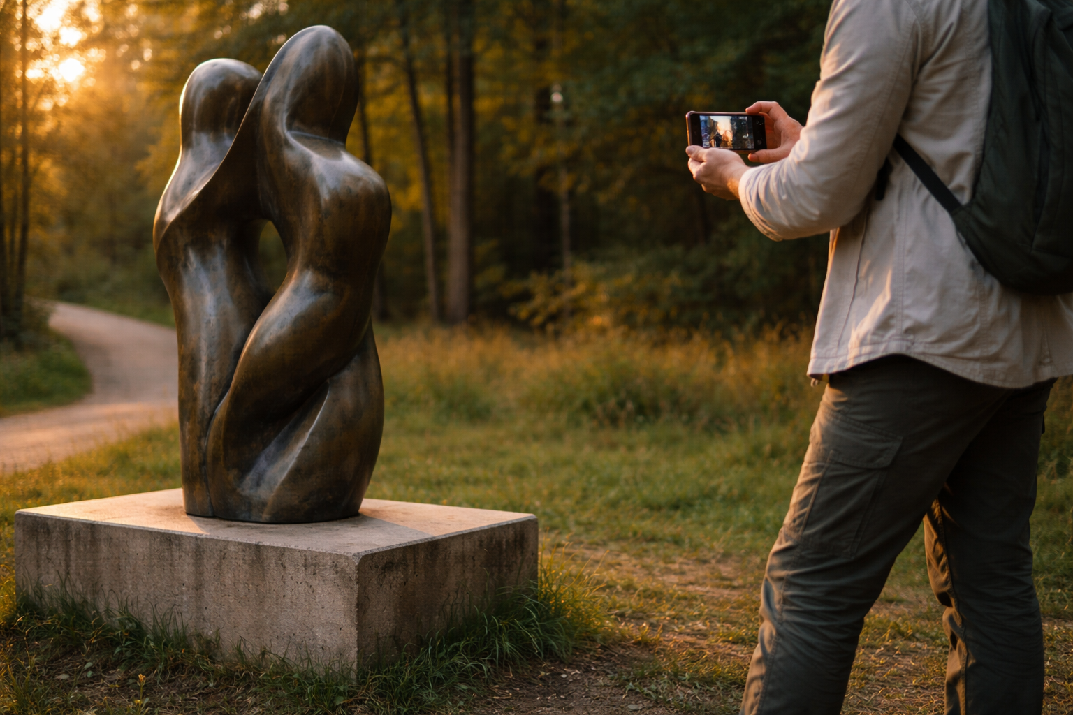 Skulpturer gennem linsen: sådan får du liv i dine billeder på kunststier