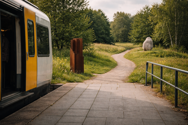 Ud af toget, ind i kunsten: 8 nemme kunstture uden bil