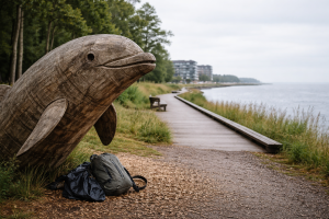 Træskulpturer i Fredericia: hvor du finder dem, og en gåtur der binder dem sammen