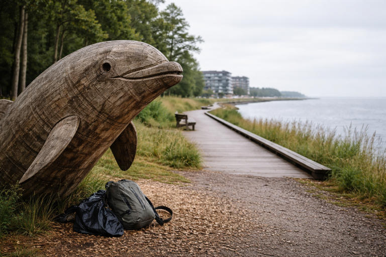 Træskulpturer i Fredericia: hvor du finder dem, og en gåtur der binder dem sammen