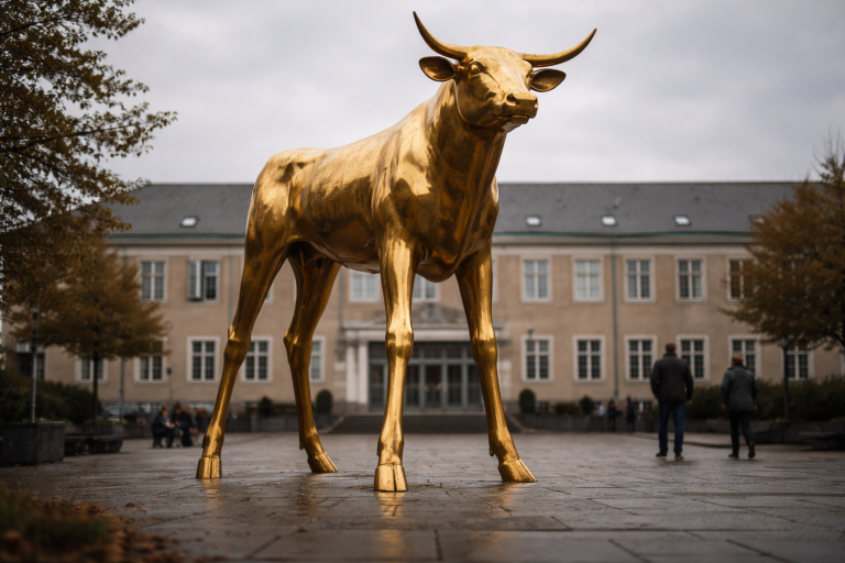 Guldkalven i Fredericia: placering, historie og hvad du skal kigge efter