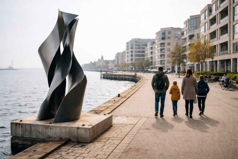 Kunstværker og monumenter i Fredericia: den bedste gå-rute med de vigtigste stop